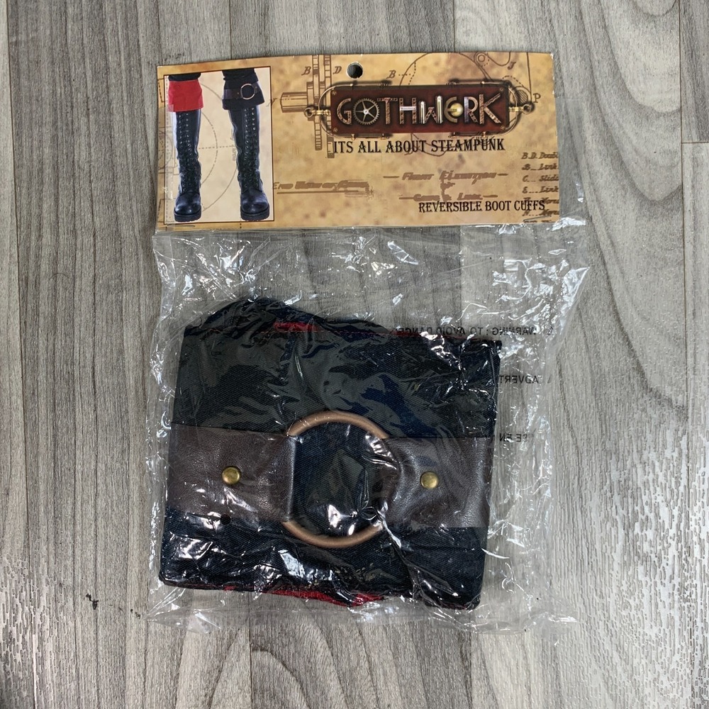 Gothworks Steampunk Reversible Boot Cuffs